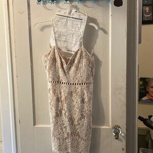 Elegant Lace Dress in Cream